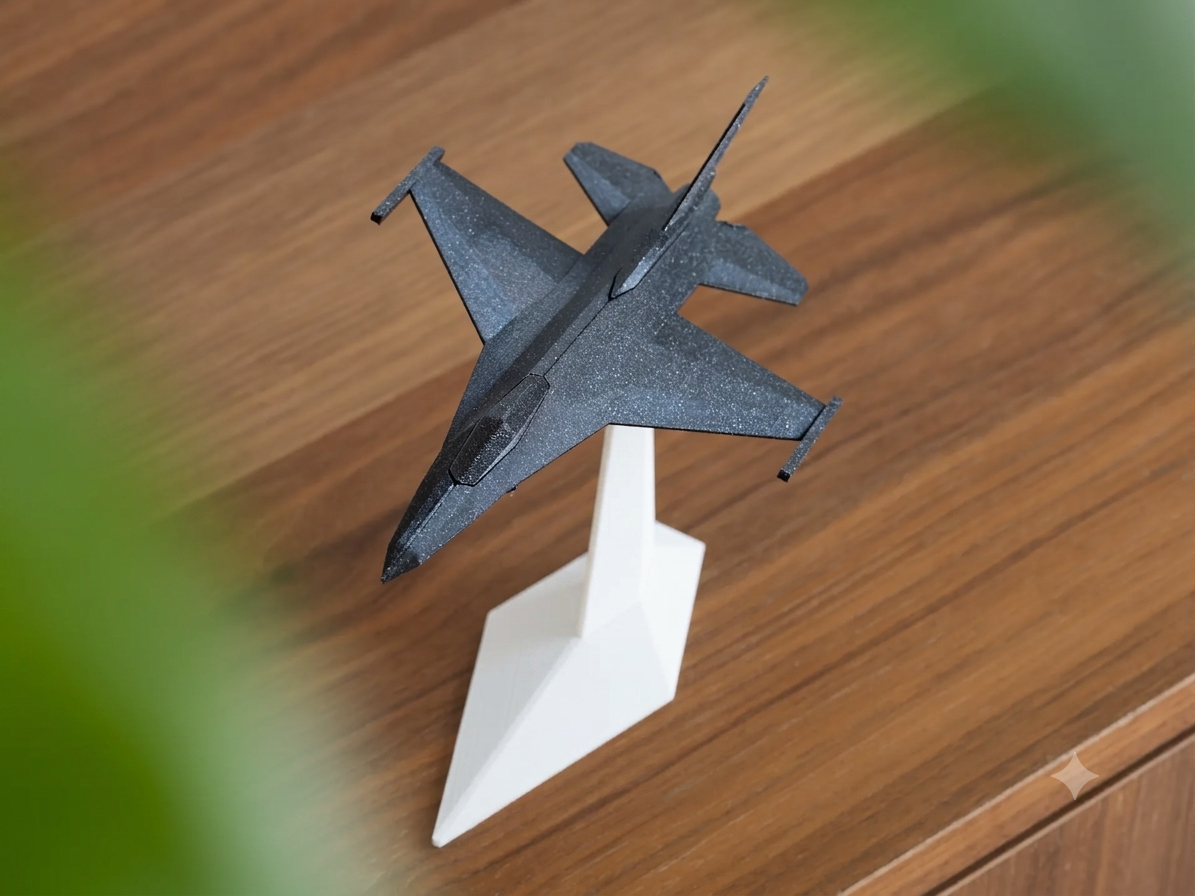 Miniatura Minimalista Caça F-16