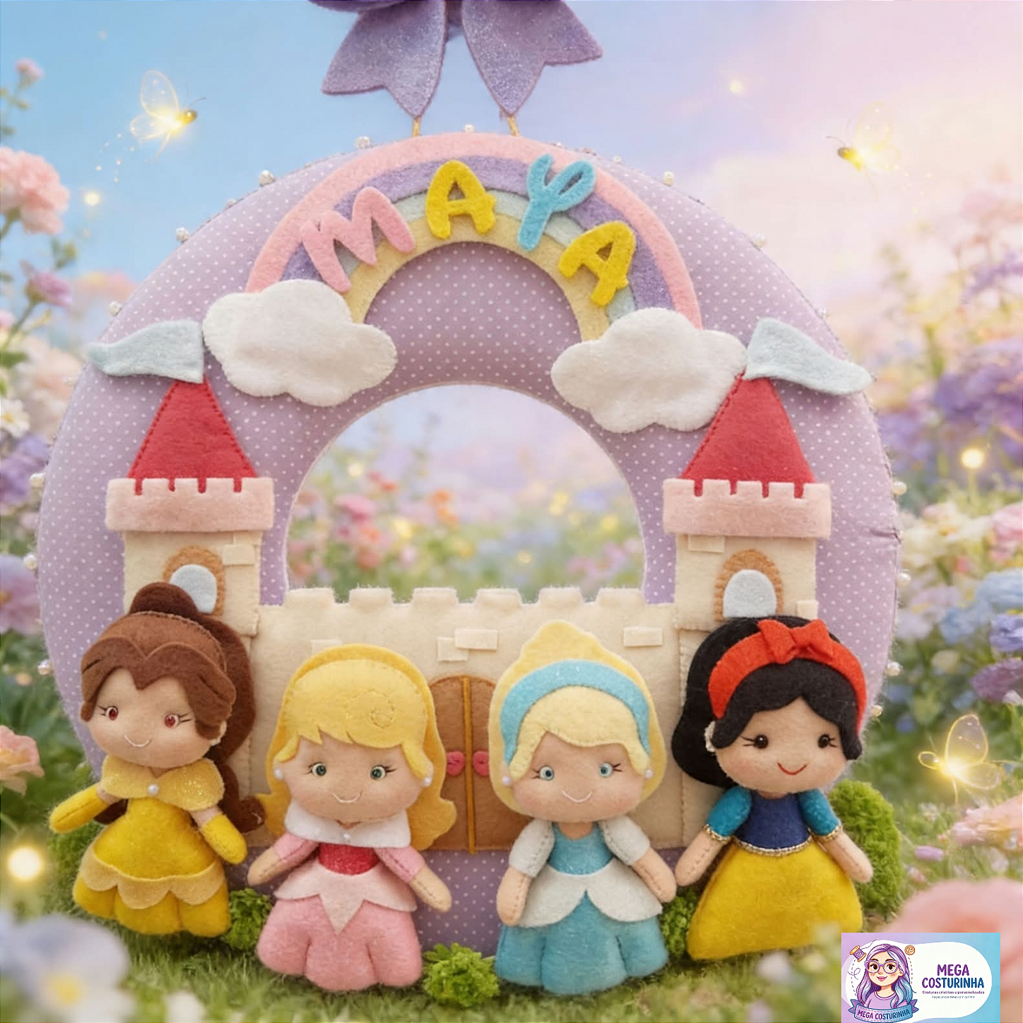 Guirlanda de Feltro Princesas