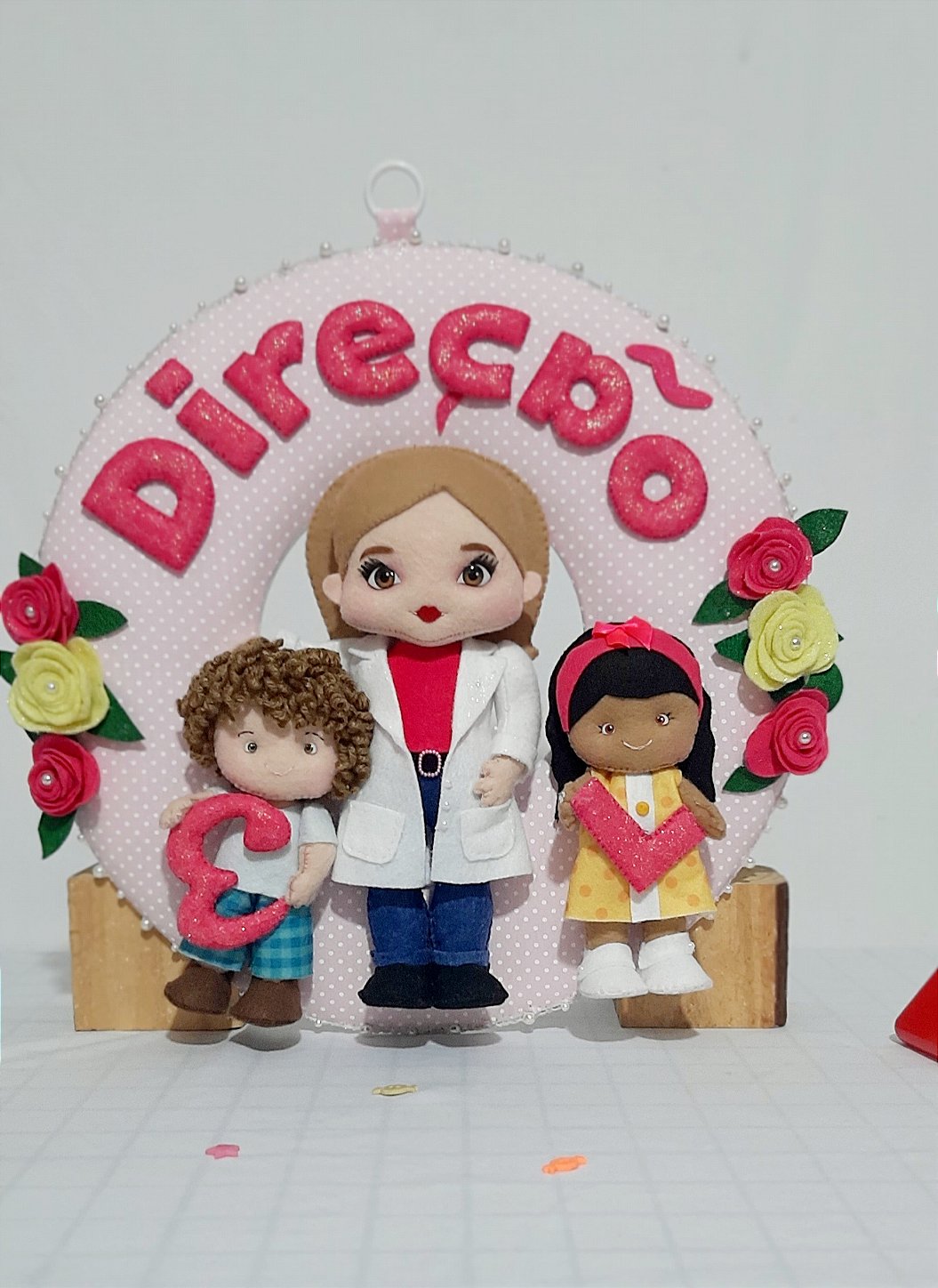 Guirlanda Decorativa de Feltro Profissões