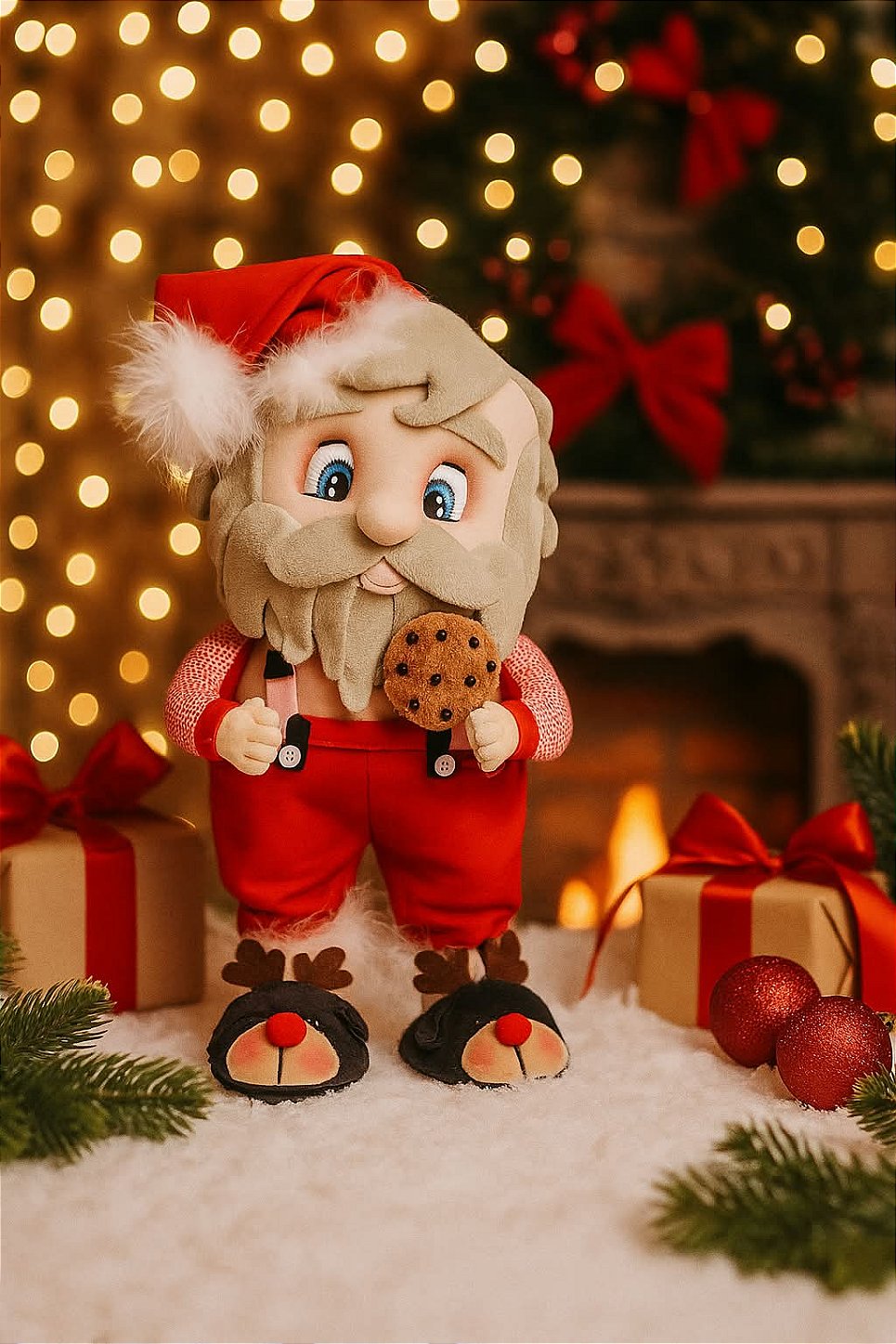 Papai Noel Decorativo de Feltro