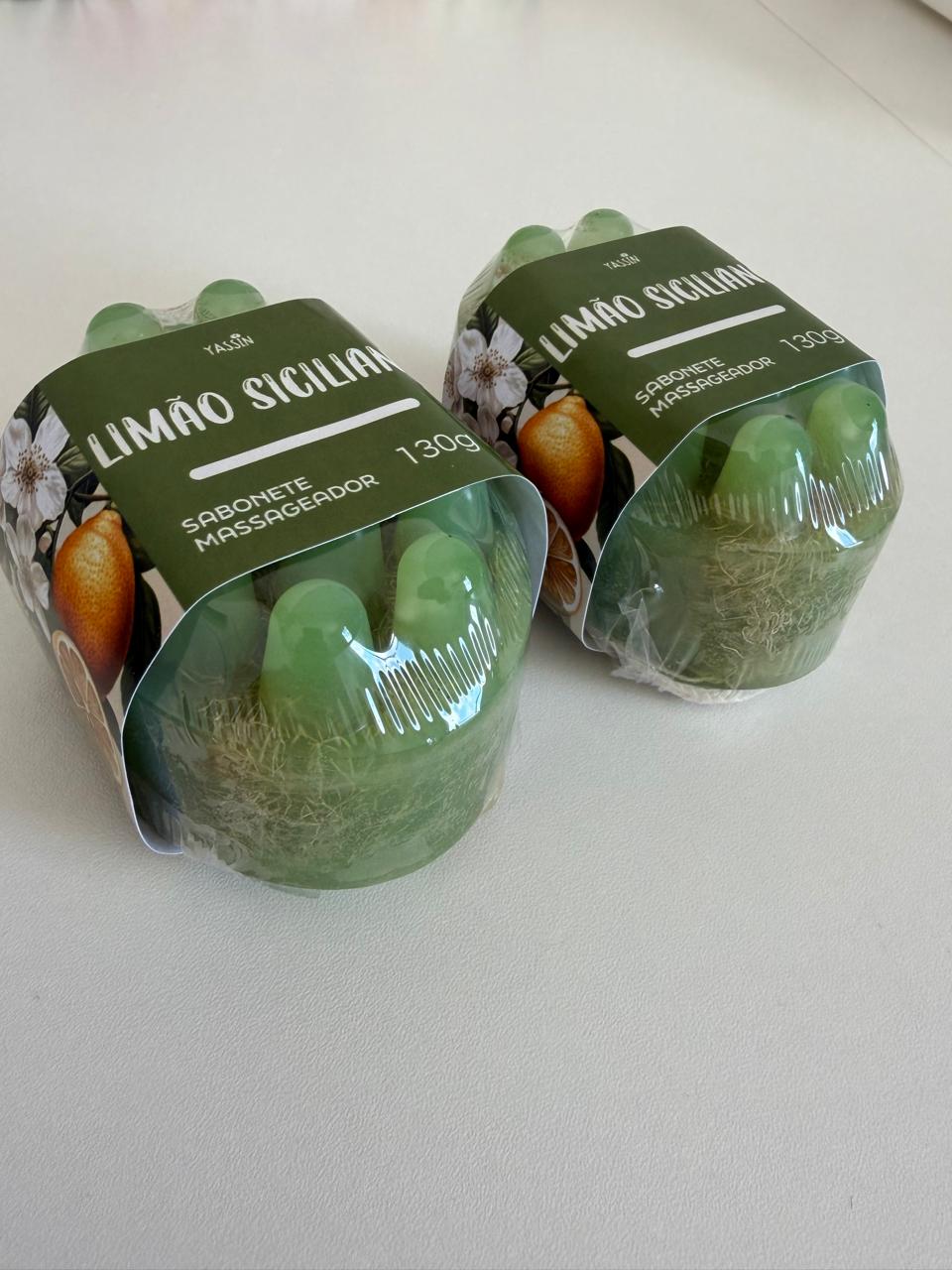Sabonete Massageador com Bucha Vegetal