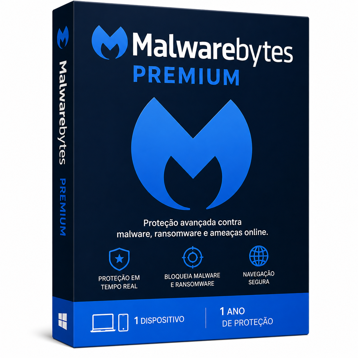 Malwarebytes Premium 1 Dispositivo 1 Ano
