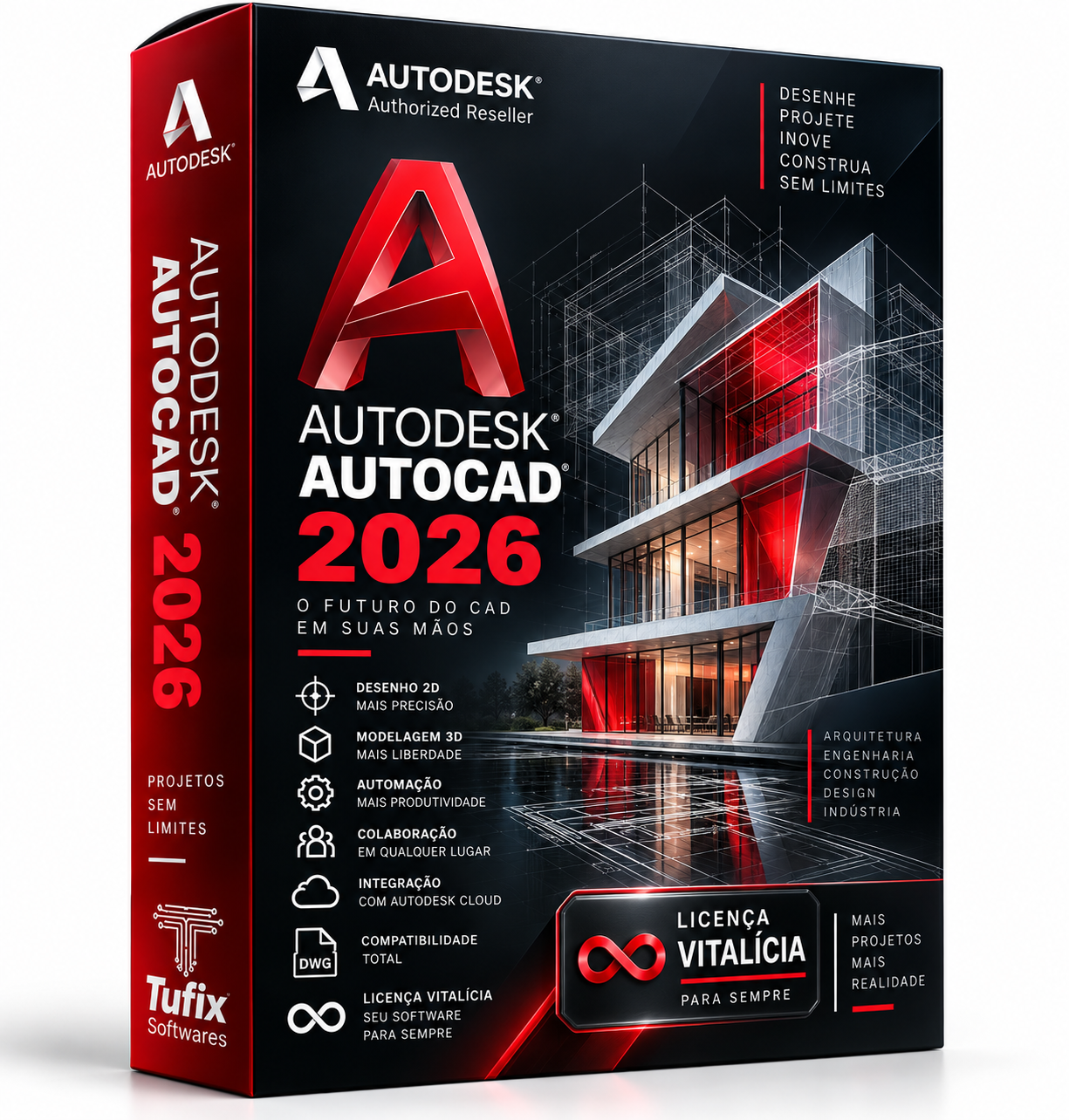 Autodesk AutoCAD 2026 | Licença Vitalícia | CAD 2D e 3D