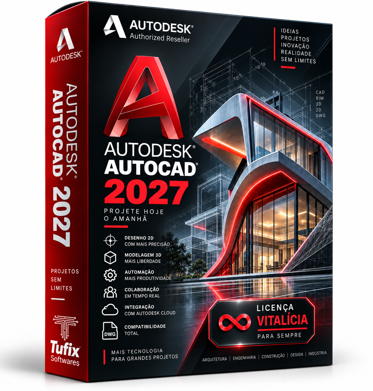 Autodesk AutoCAD 2027 | Licença Vitalícia | CAD 2D e 3D Profissional