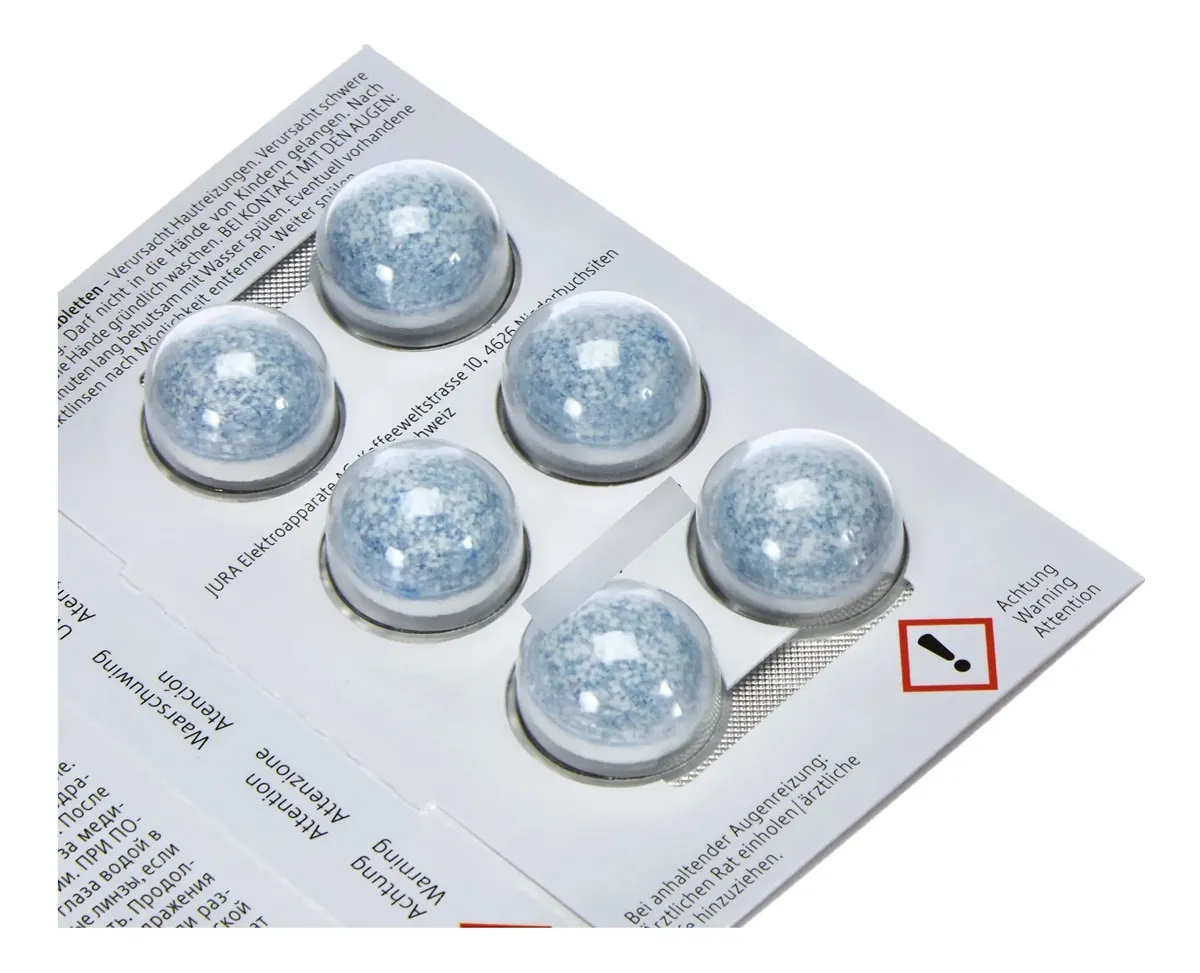 Pastilha De Limpeza Jura Original 6un Para Cafeteira Expresso