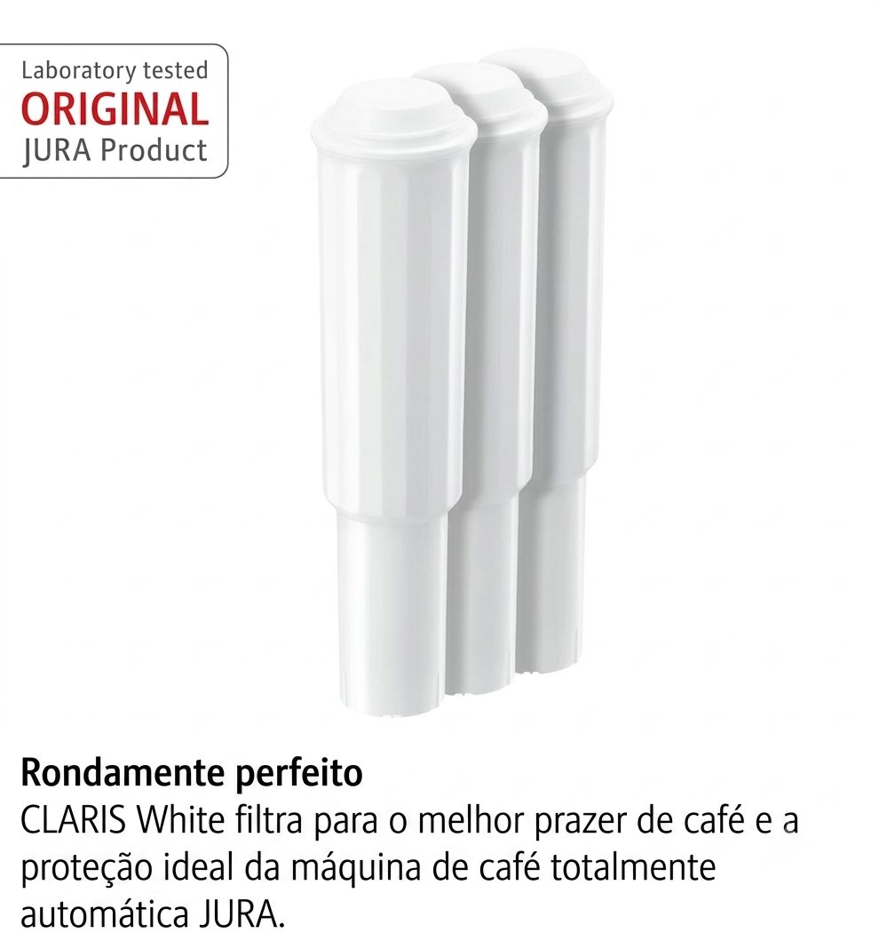 Filtro De Água Jura Claris White Original Kit Com 3 Unidades