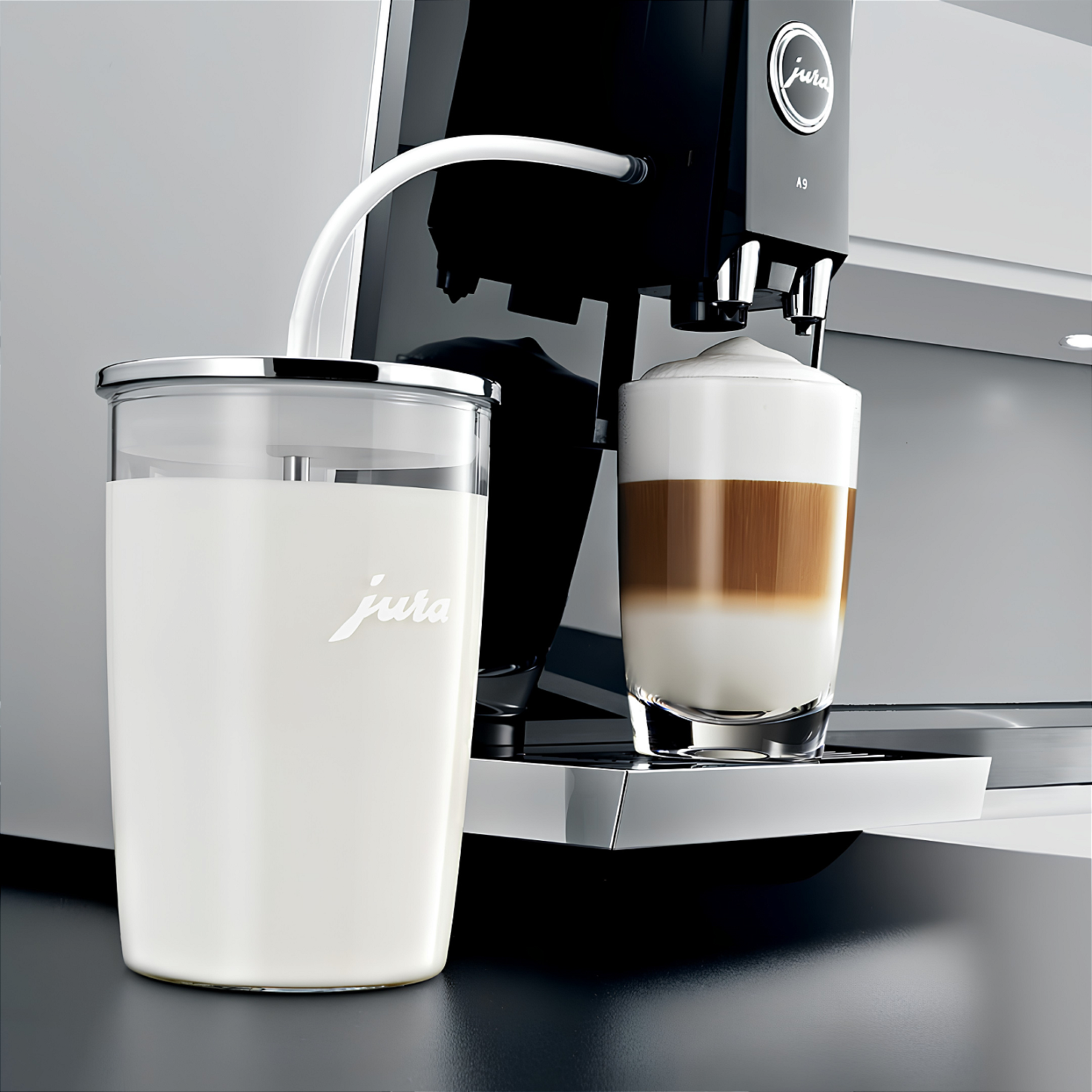 Recipiente De Leite Jura Vidro 500ml Para Cafeteiras Expresso