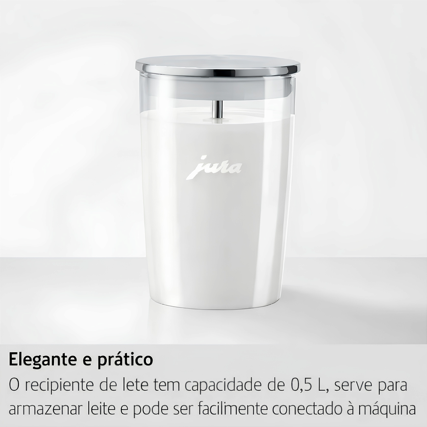Recipiente De Leite Jura Vidro 500ml Para Cafeteiras Expresso