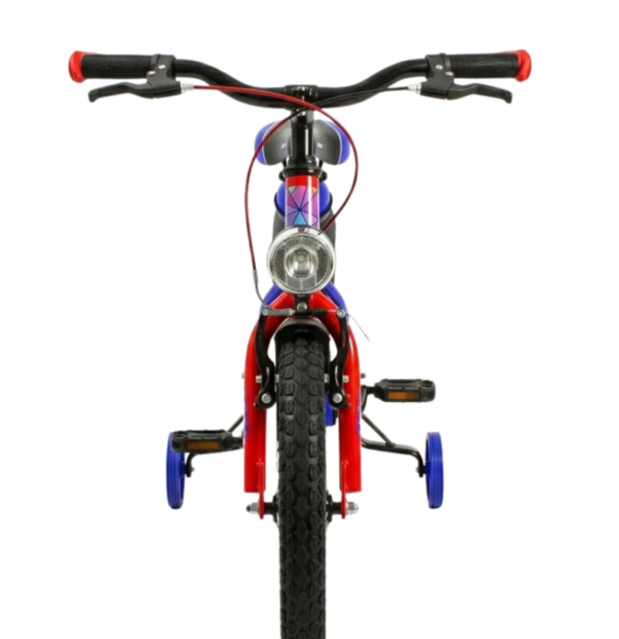 Bicicleta Infantil Aro 16 Azul 4 a 8 Anos Estilo Shark com LED + Pneu Grosso + R