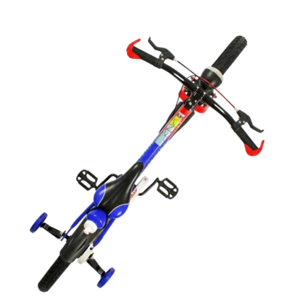 Bicicleta Infantil Aro 16 Azul 4 a 8 Anos Estilo Shark com LED + Pneu Grosso + R