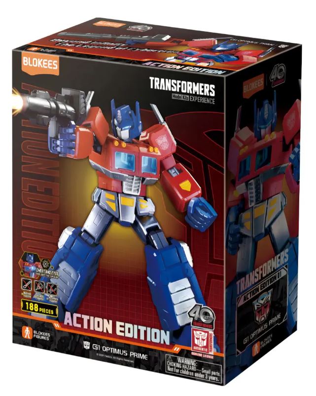 Blokees Optimus Prime G1 Transformers Com Led