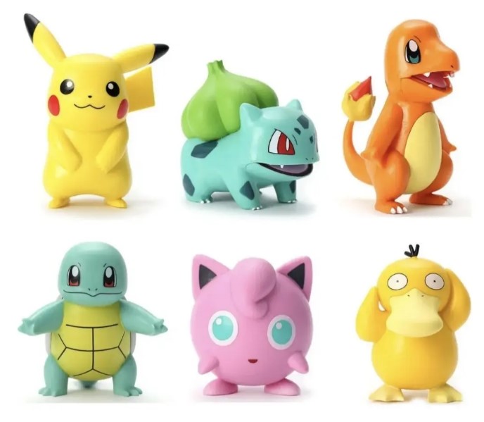 Figure Kit Pokémon 6 Figuras de Ação Pokémon