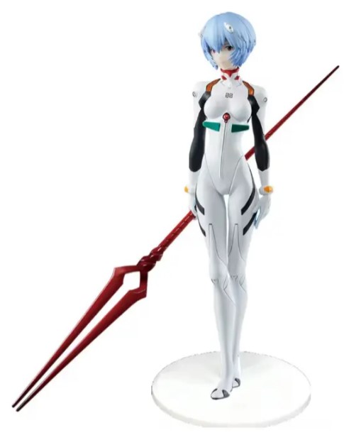 Figure Rei Ayanami com Lança Longinus Neon Genesis Evangelion