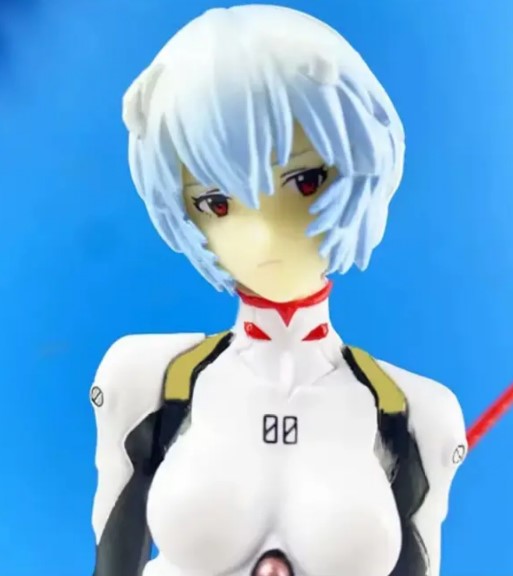 Figure Rei Ayanami com Lança Longinus Neon Genesis Evangelion