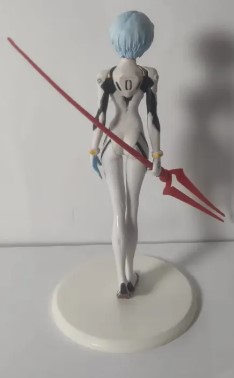 Figure Rei Ayanami com Lança Longinus Neon Genesis Evangelion