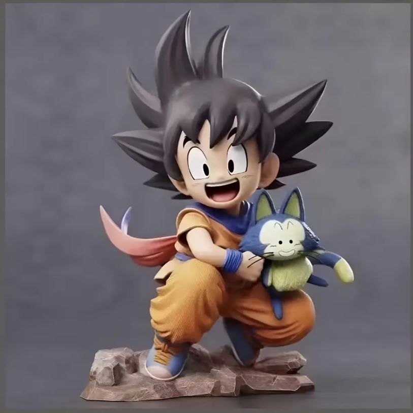 Figure Goku Criança Com O Pual