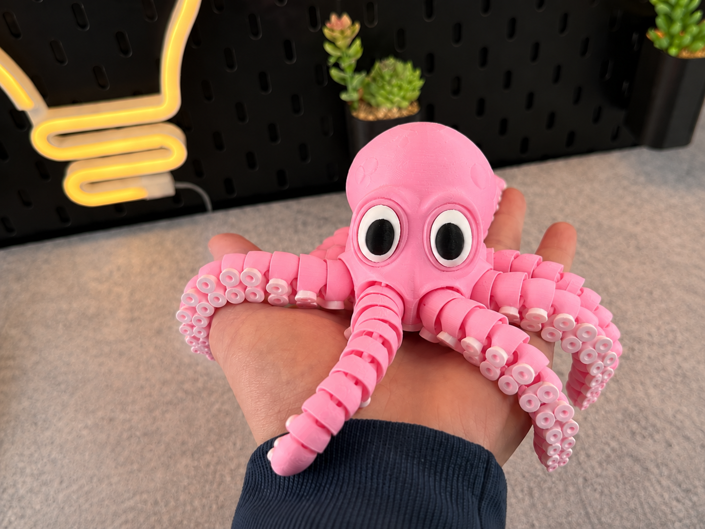 Polvo Articulado 3D – Brinquedo Fidget Decorativo