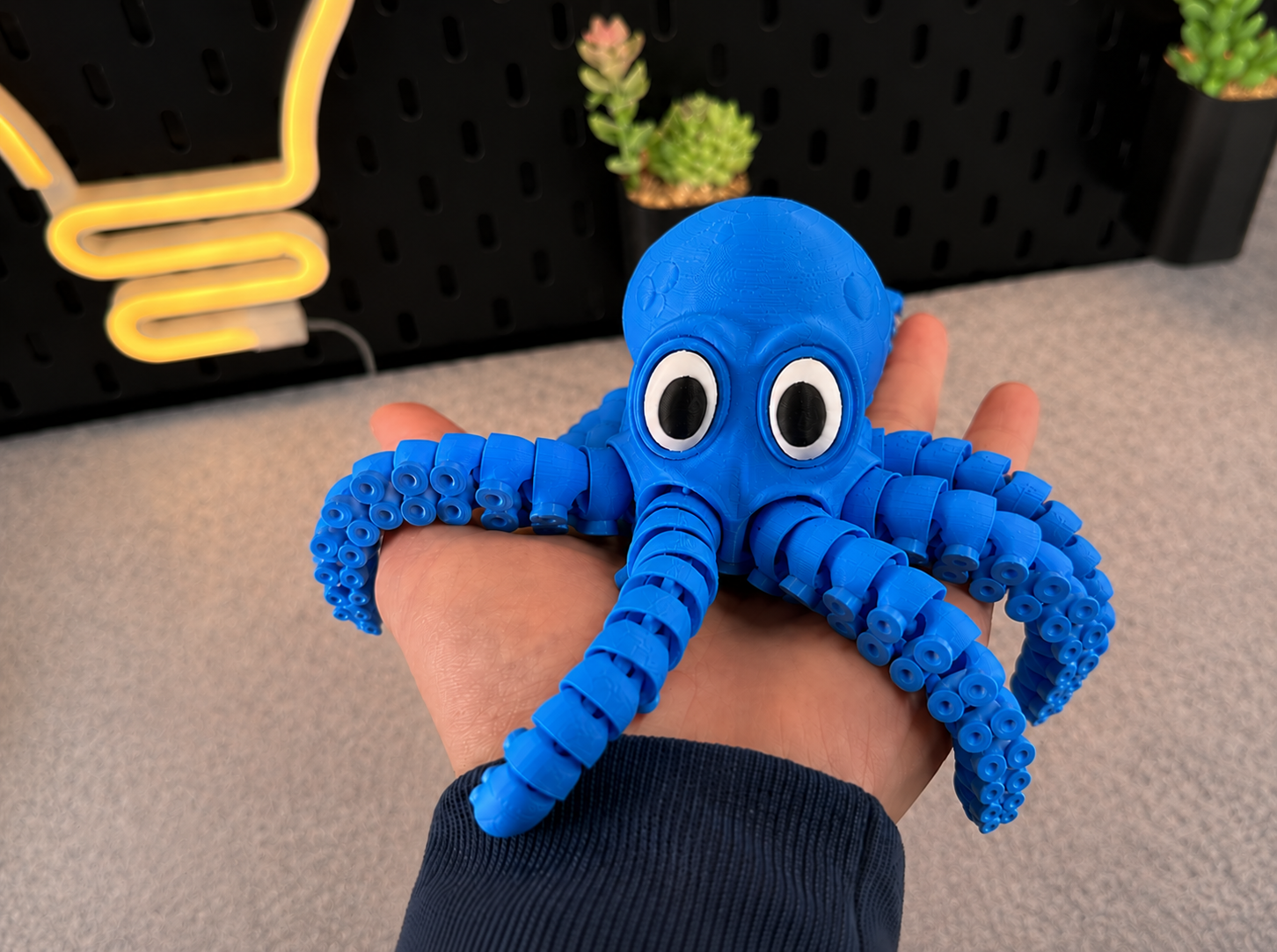 Polvo Articulado 3D – Brinquedo Fidget Decorativo