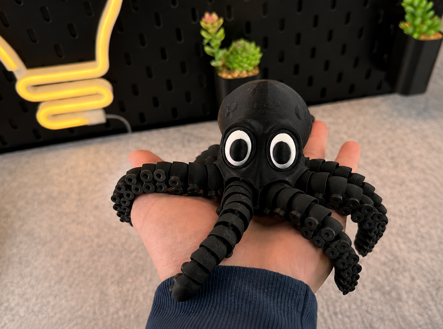 Polvo Articulado 3D – Brinquedo Fidget Decorativo