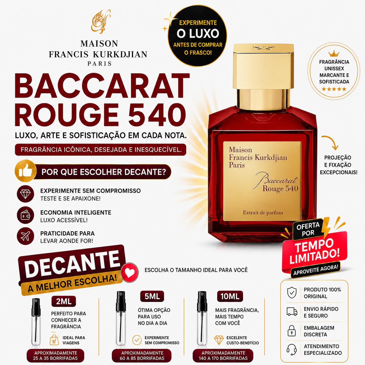 Maison Francis Kurkdjian Baccarat Rouge 540 Decantes - Original