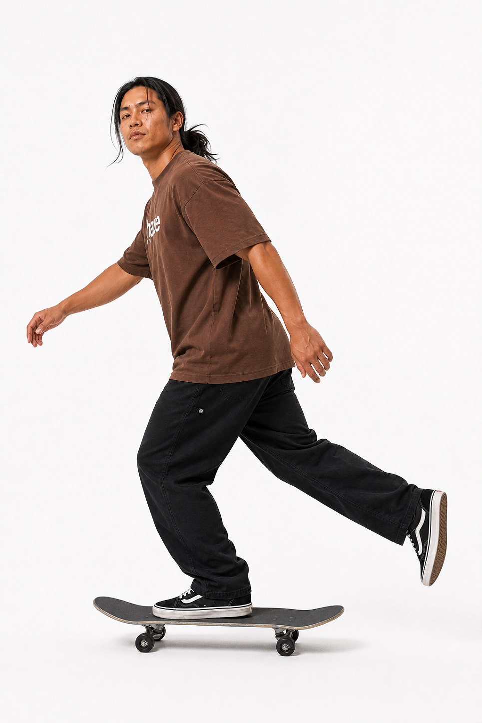 Camiseta Oversized Masculina Marrom Haze