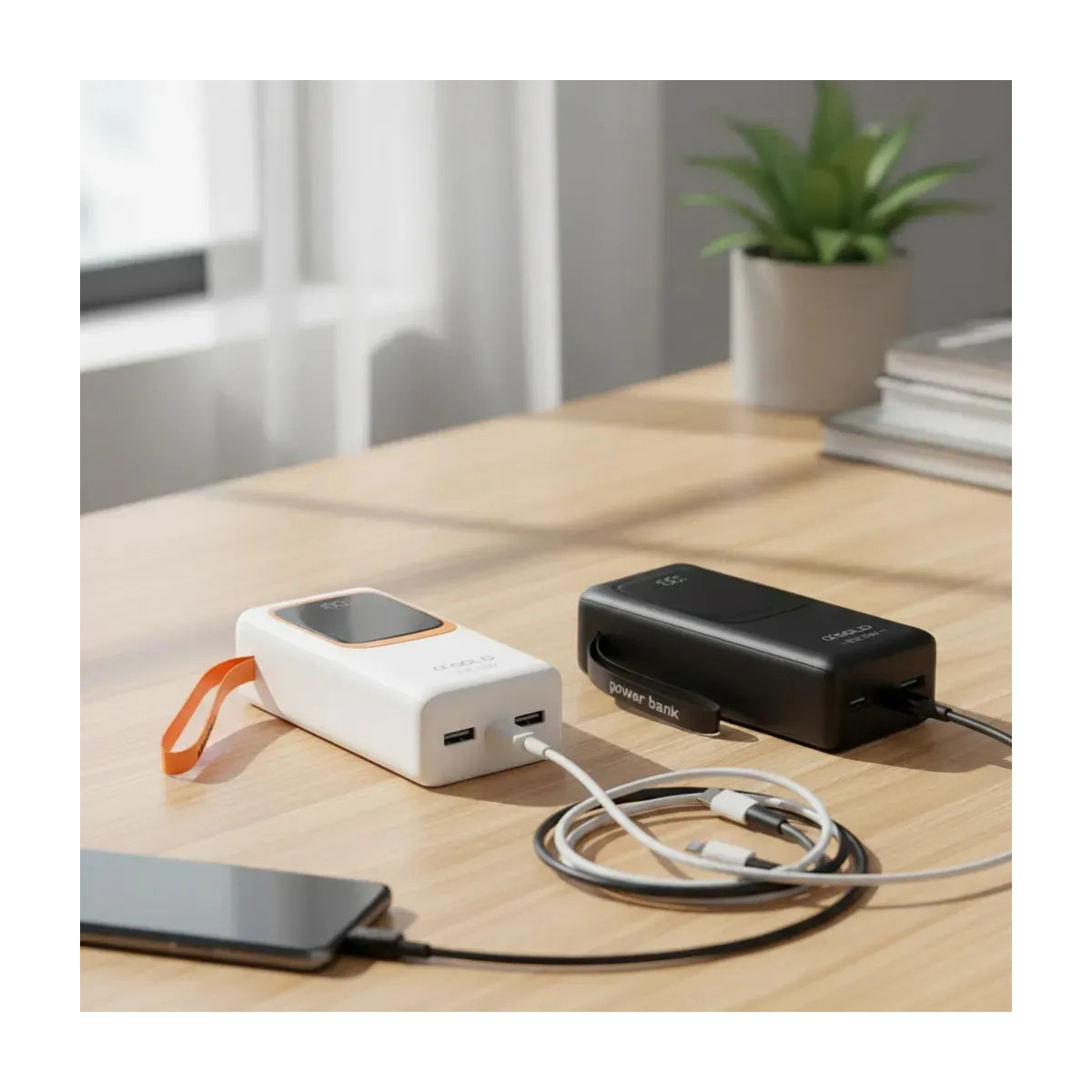 Power Bank Portátil A'Gold 50000mAh Turbo 22.5W 6 Portas