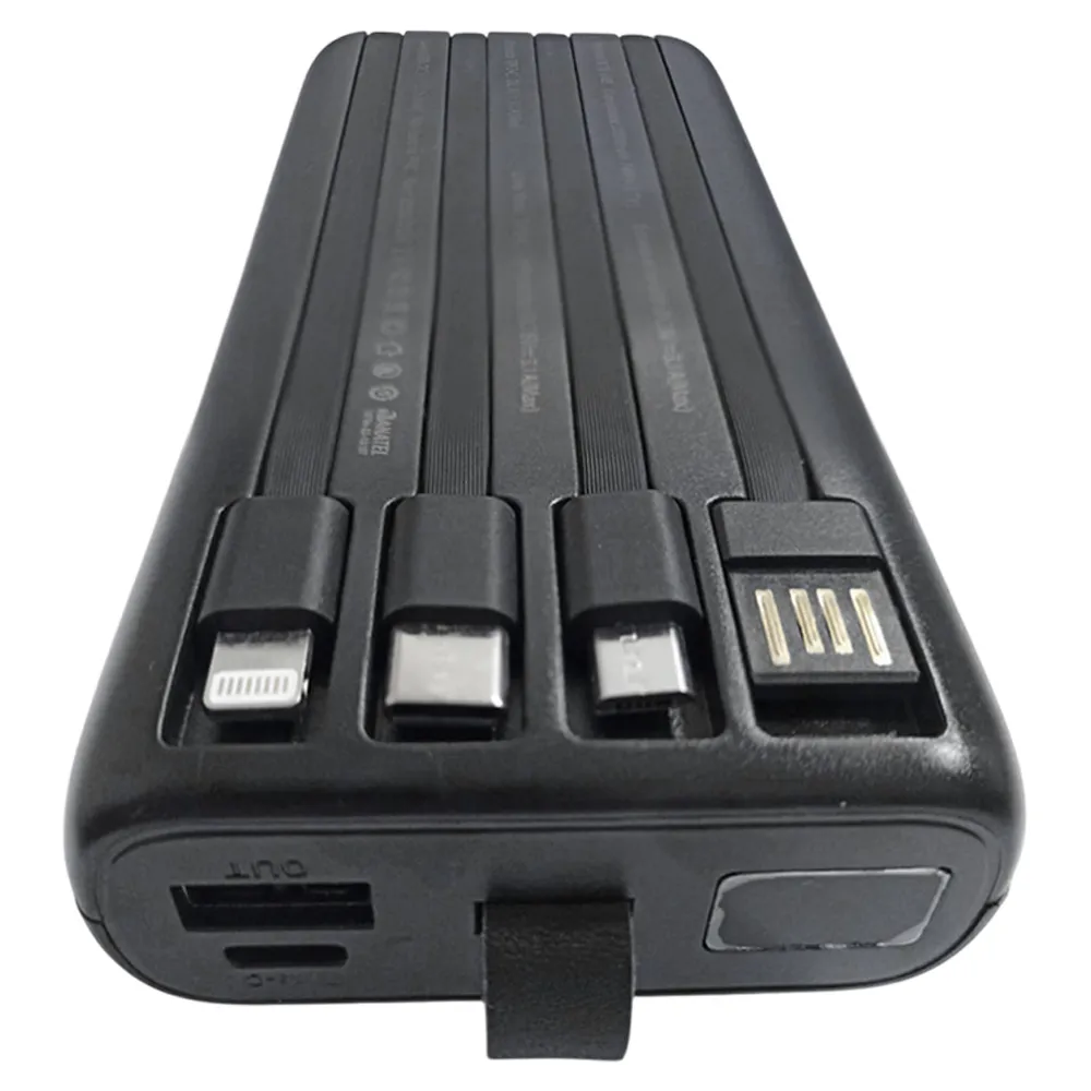 Power Bank 20000mAh E'SPADA BTE-05E – Carregador Portátil Turbo 3.1A, Saída USB/Tipo-C/Lightning, Bateria Externa Recarregável para Celular Android, Tablet e IOS.