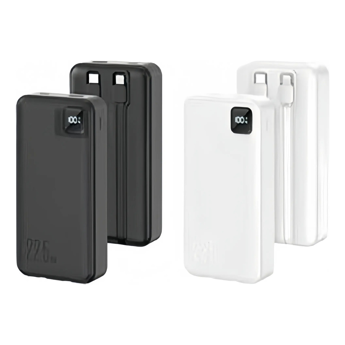 Carregador Power Bank Turbo 22.5W Portátil 20000mAh Universal Saída 2 Cabos Tipo-C E Lightning Espada BTE-37E