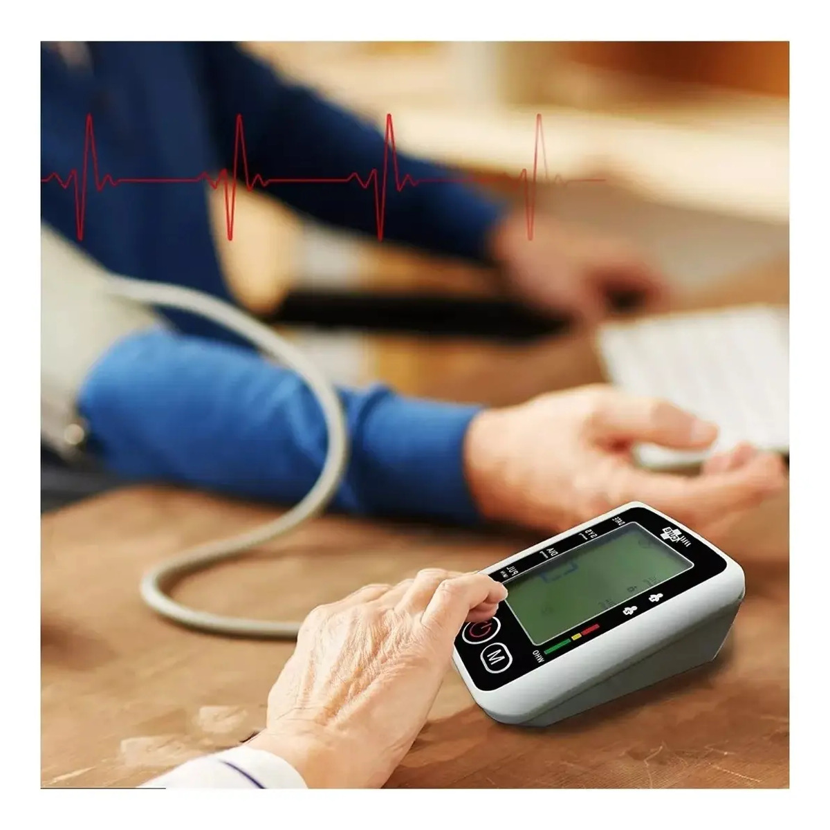 Medidor de Pressão Arterial Digital Automático de braço com tecnologia Micropomputer Intelligent AJ-F35B