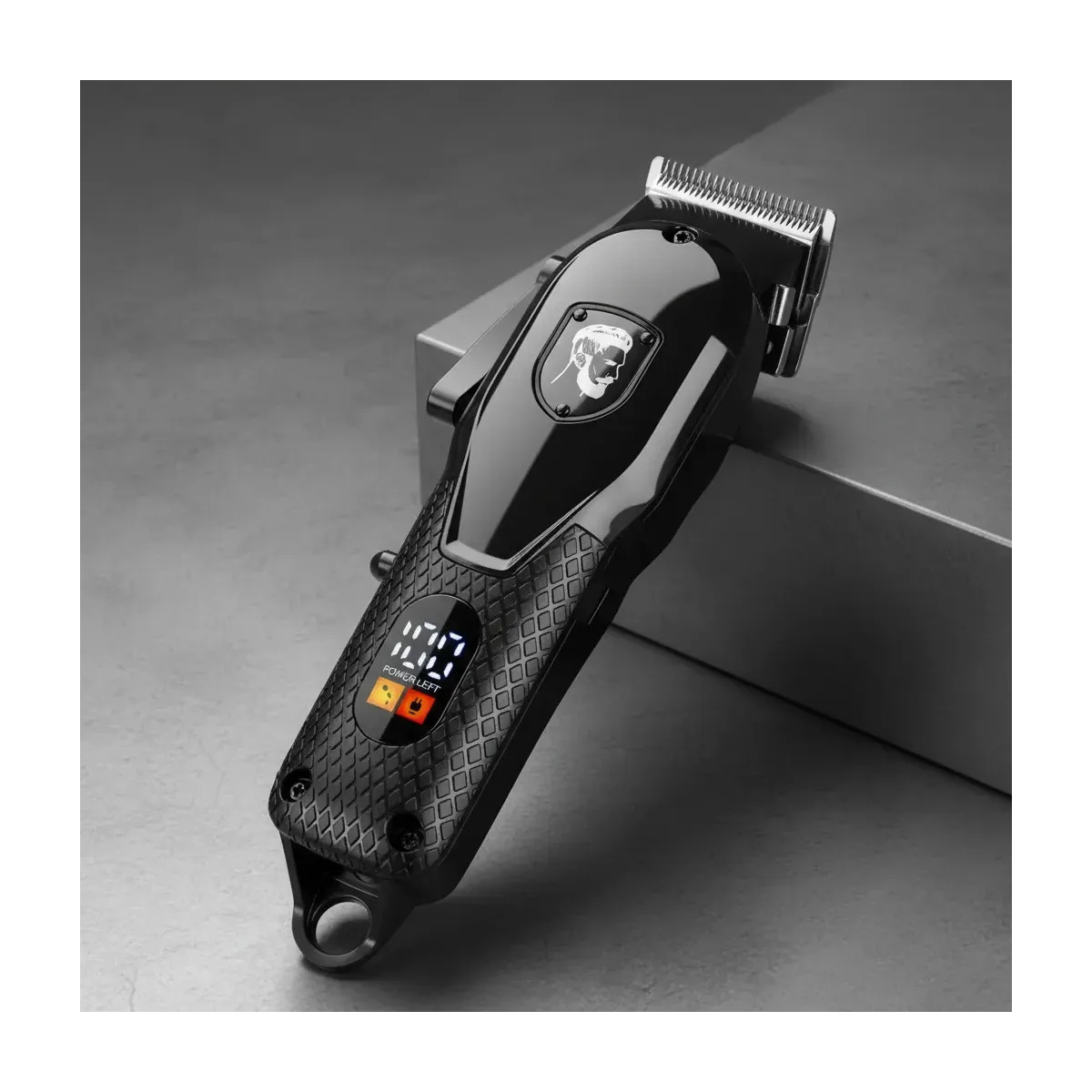 Máquina de Cortar Cabelo Daling Hair Clipper Dl-1755 Black Clipper Máquina de Cortar Cabelo