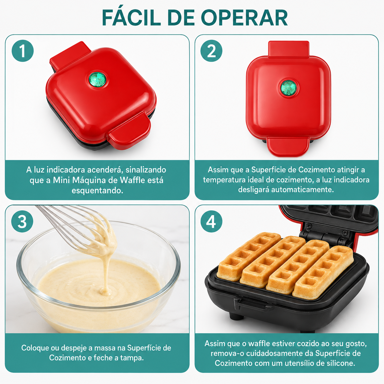 Máquina de Waffles ANJGG H30 | Waffle Stick Maker