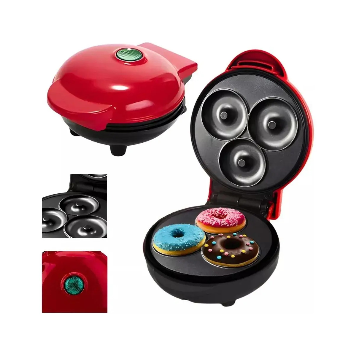 Mini Máquina de Donut e Rosquinhas Confeitaria 350W
