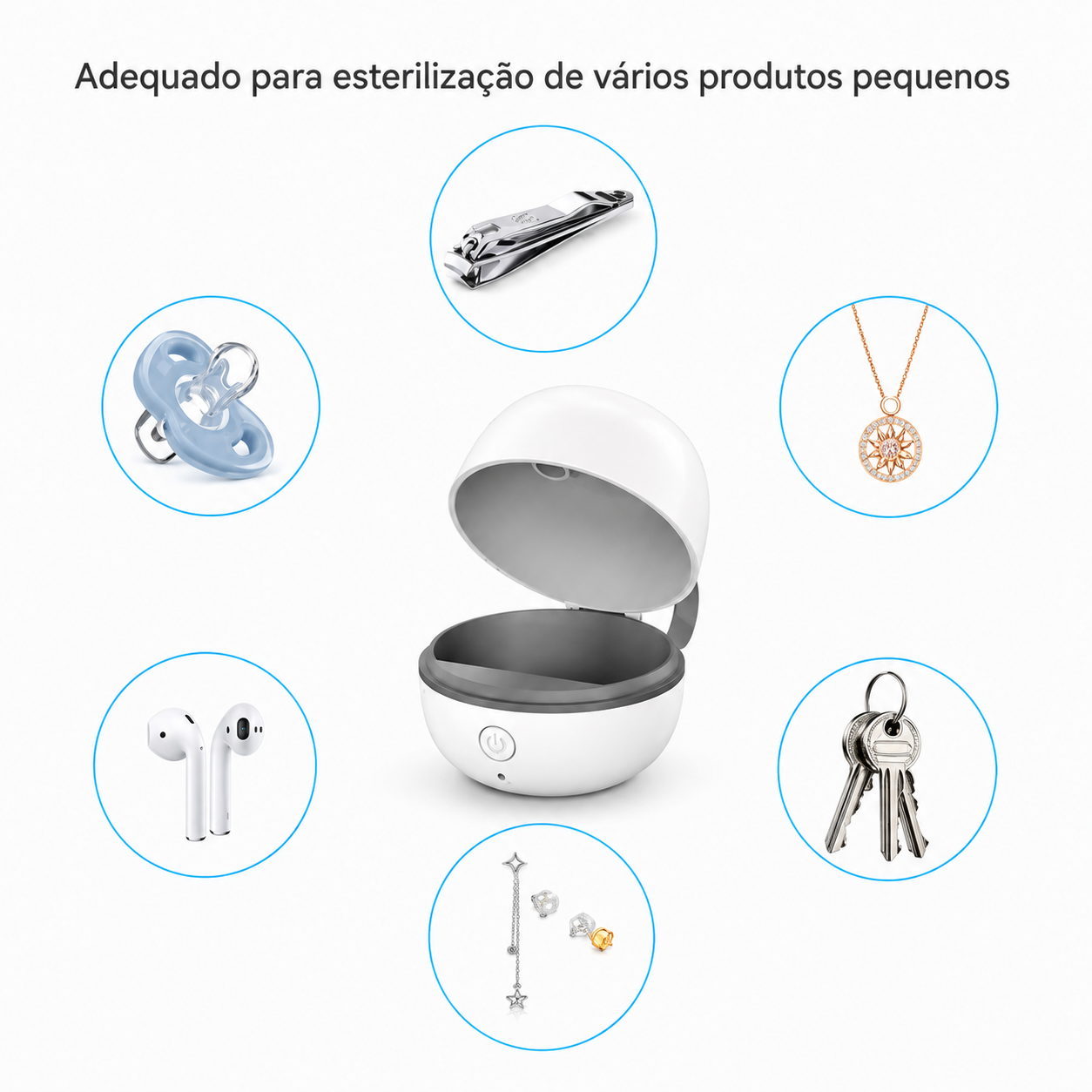 Esterelizador Higienizador Chupeta Luz UV Portátil RoHS