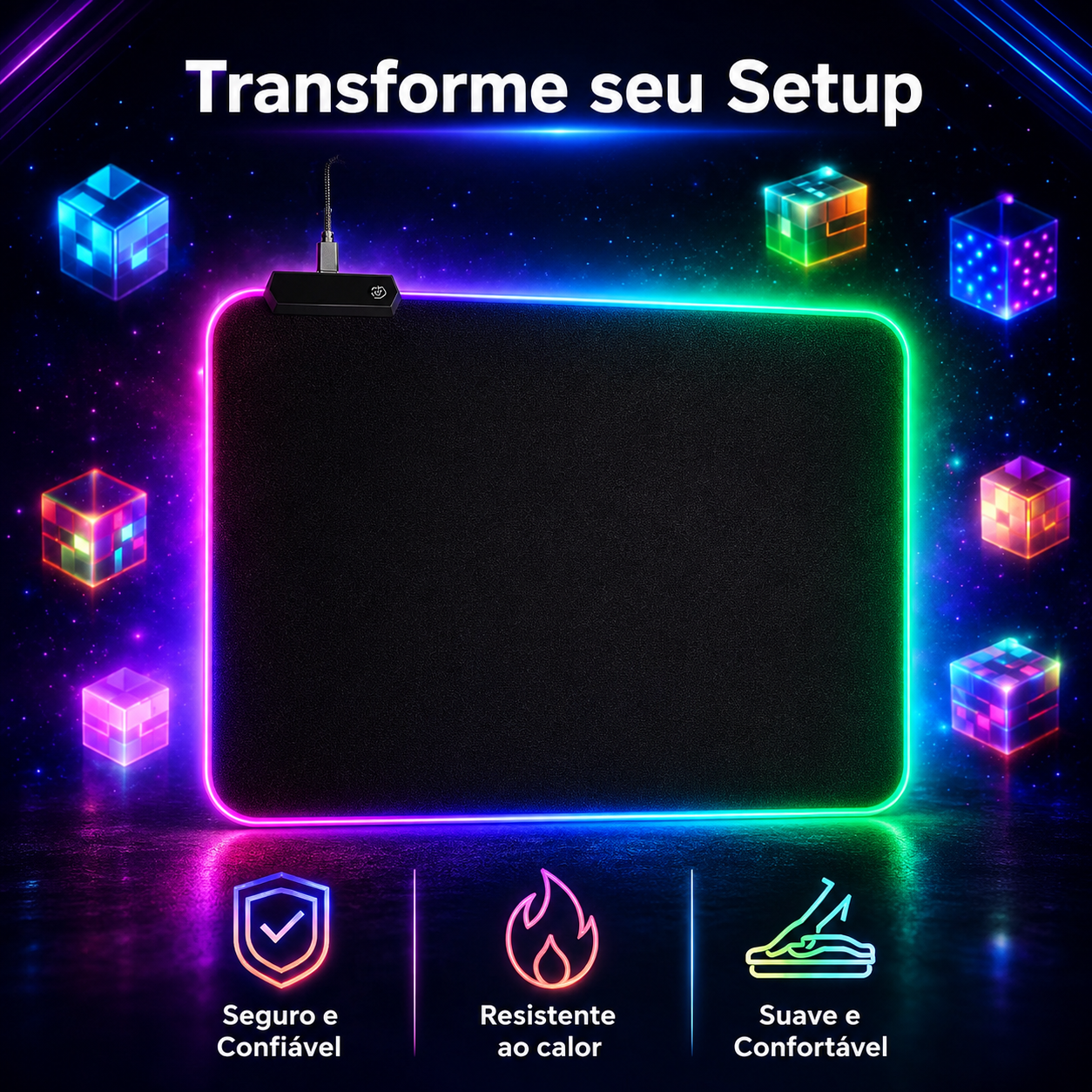 Mouse Pad RGB KAPBOM-002