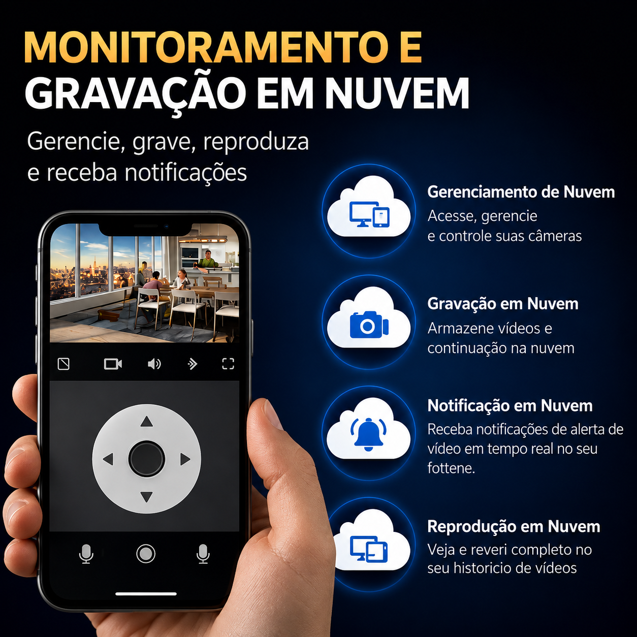 Câmera De Segurança A'Gold Visão Noturna A Cores CAM-06