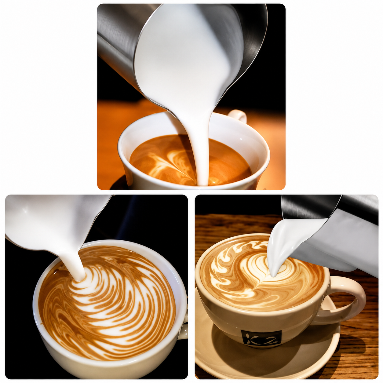 Jarra Leiteira Top Chef Barista Pitcher Inox de 350ML para Latte Art