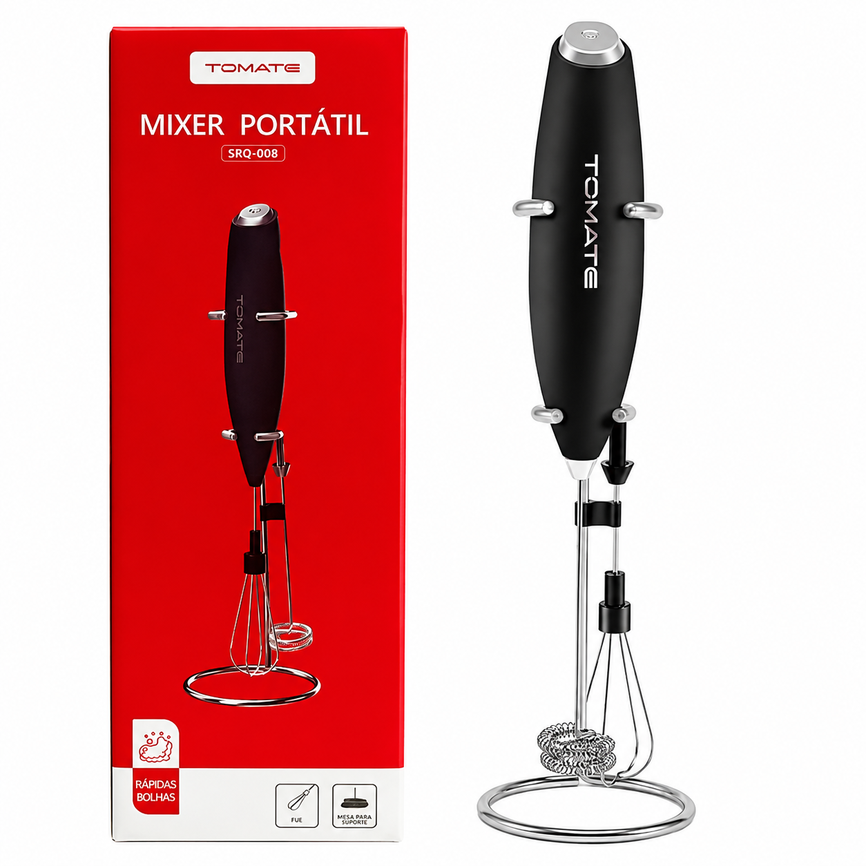 Mixer Portátil Tomate Batedor Misturador SRQ-008 TOMATE