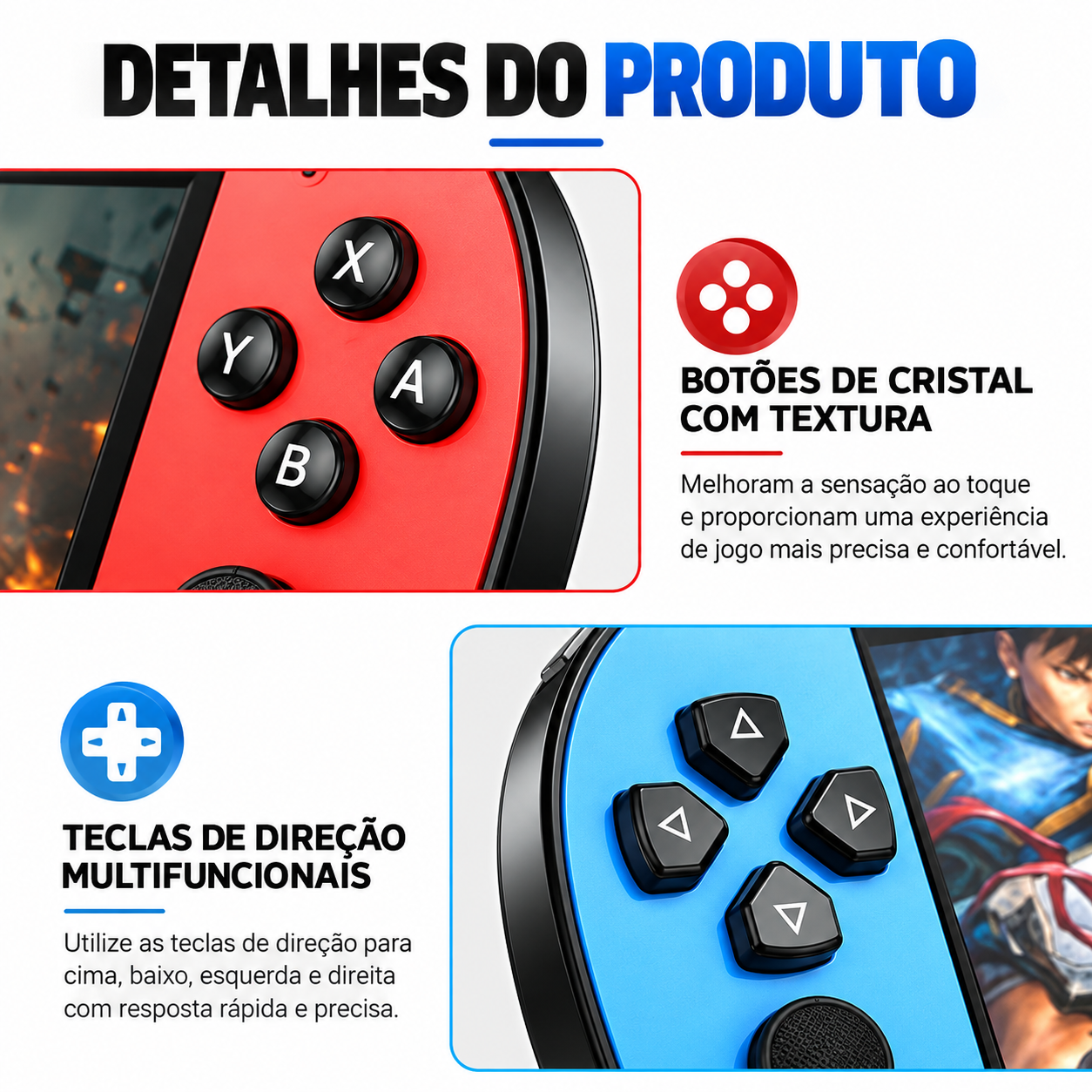 Video Game Console Portátil X7 Plus Tela De 5.1 Polegadas Com Jogos Clássicos Retrô