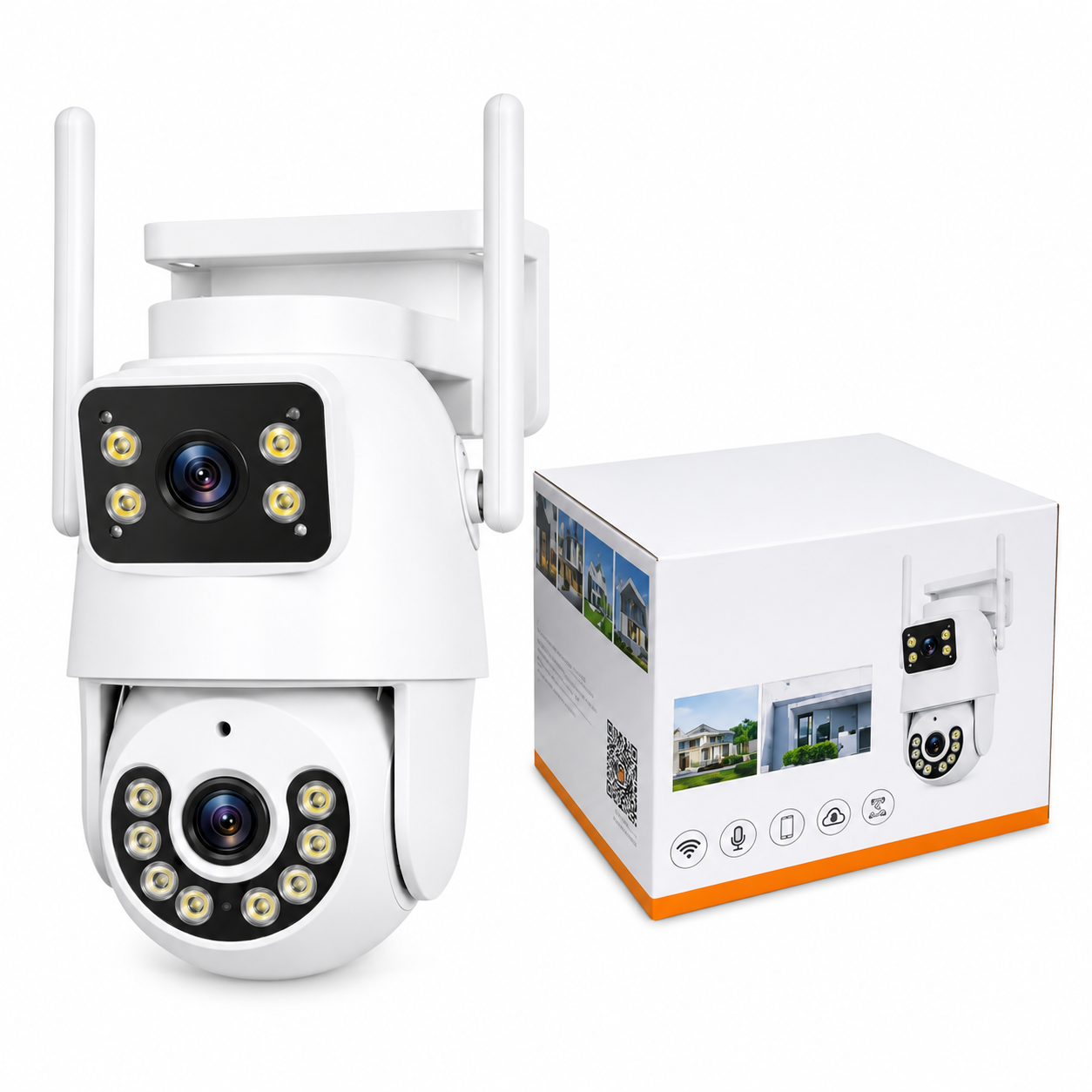 Câmera de Segurança Binóculo Inteligente A'Gold CAM-10 Full HD Wi-Fi para Casa