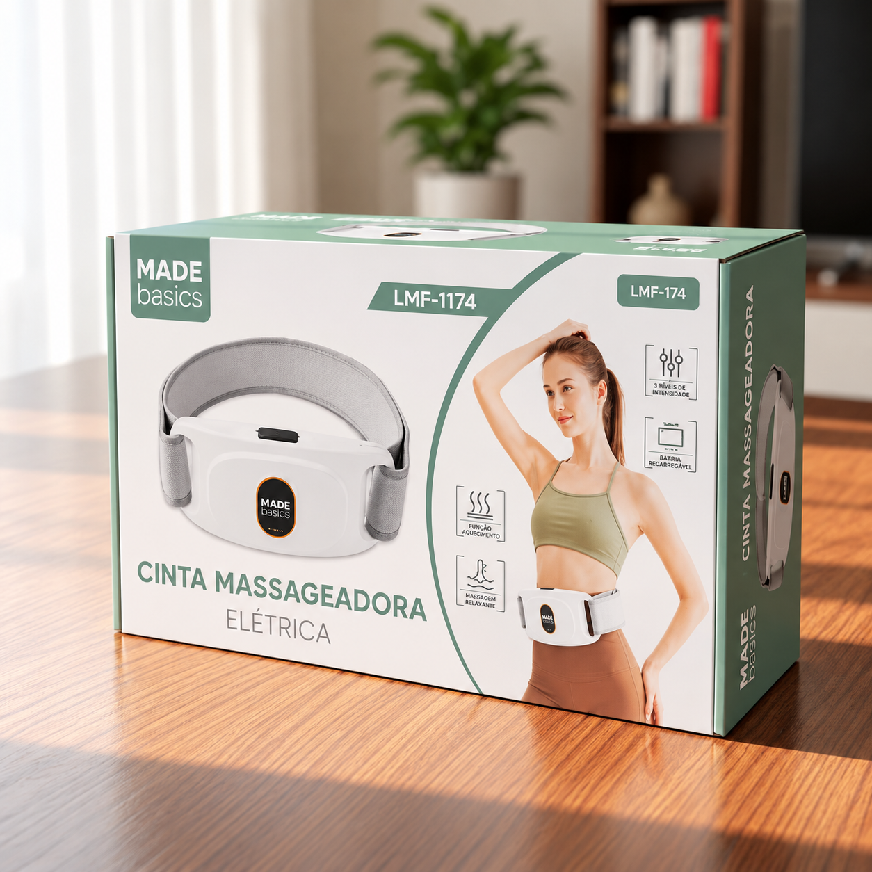 Cinta Massageadora Elétrica Made Basics LMF-1174