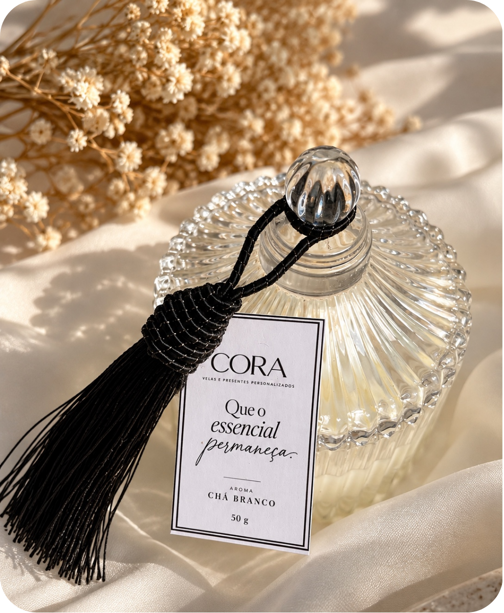 Bomboniere Floral Chá Branco