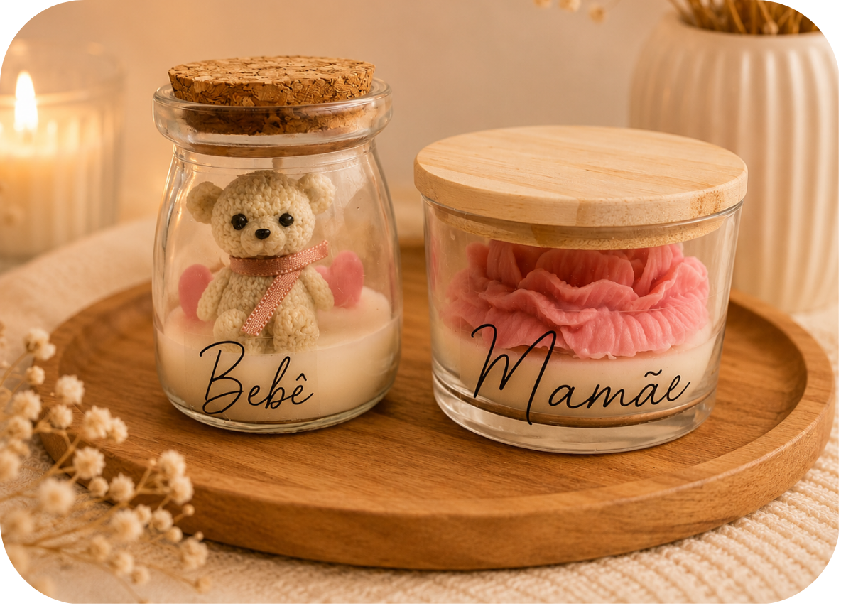 Vela Mamãe Bebê
