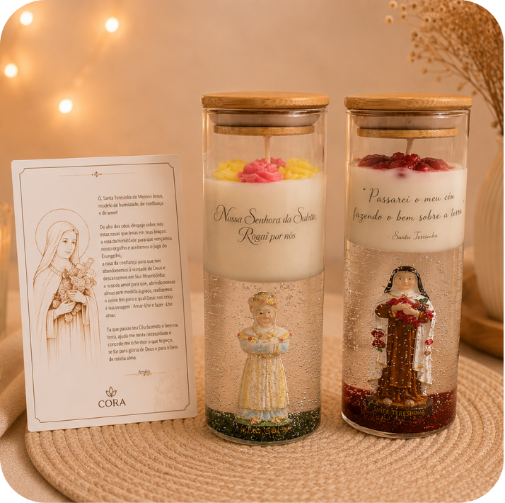 Vela em Gel com Imagem Personalizada