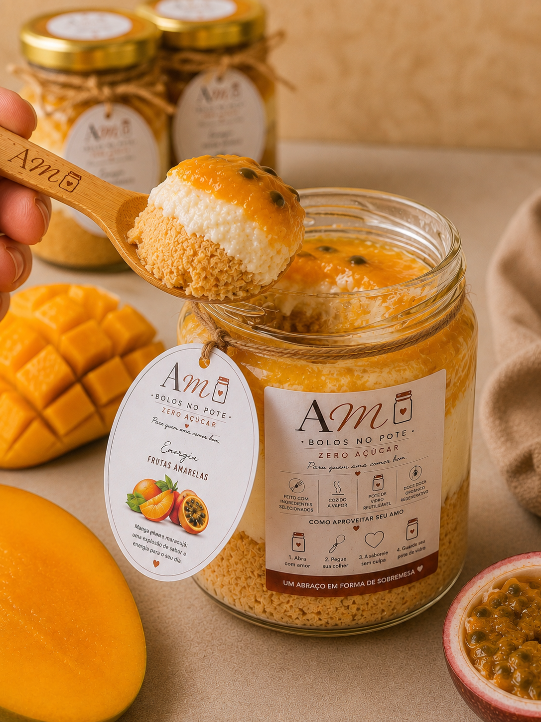 AMO Energia - Ninho com frutas amarelas