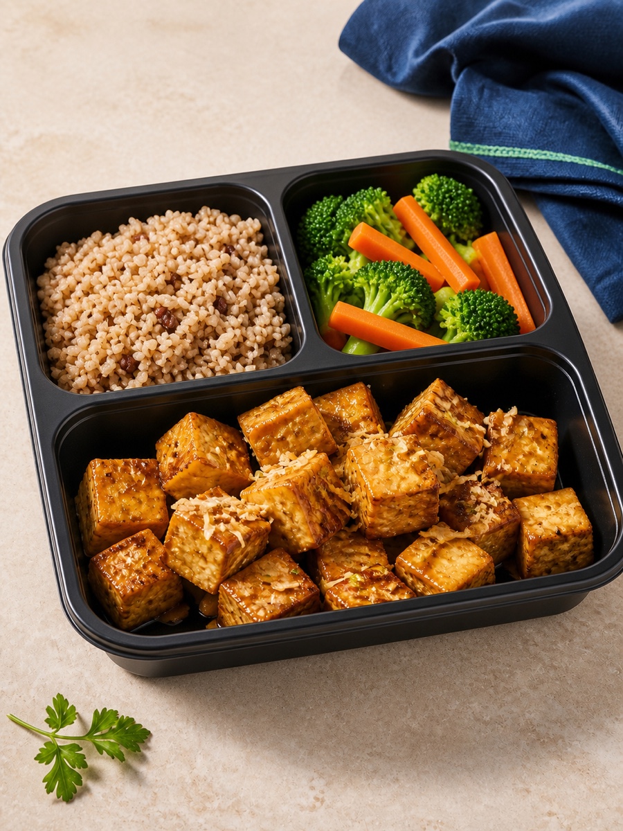 Tofu Cítrico ao Shoyu Coco
