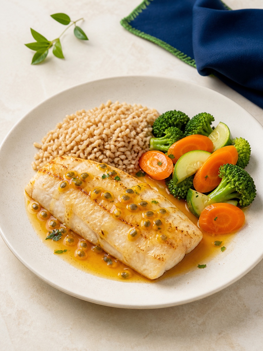 Peixe Branco ao Maracujá