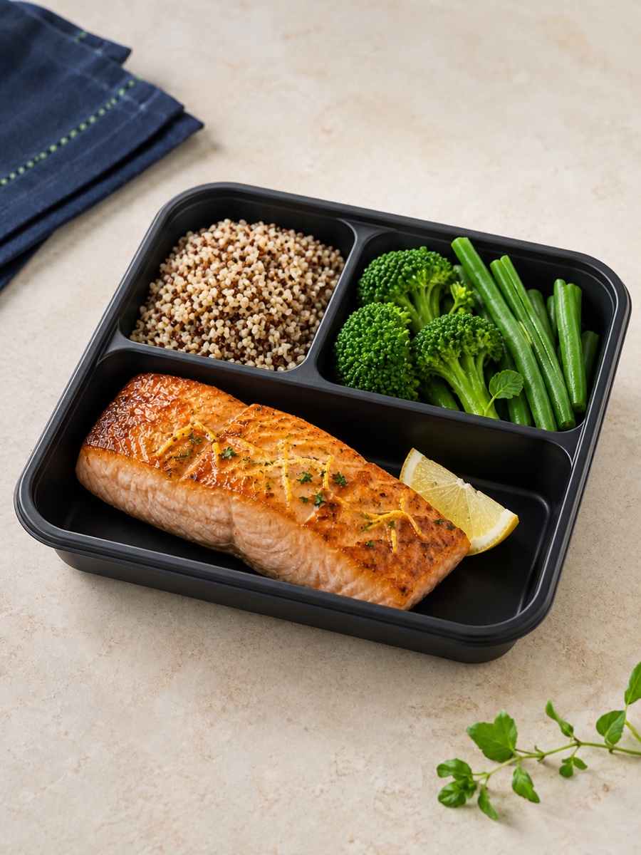 Salmão Cítrico com Quinoa