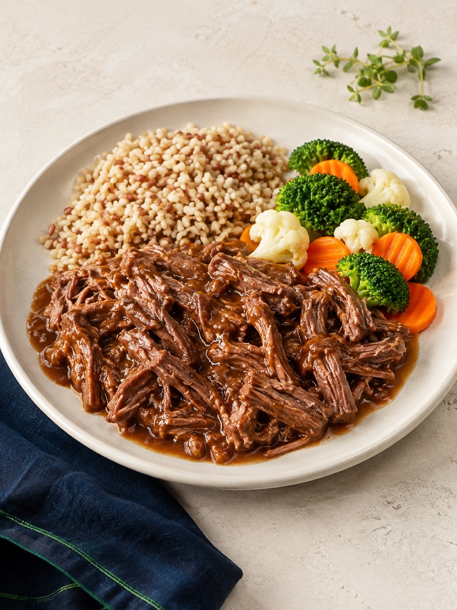 Carne Desfiada com Rôti