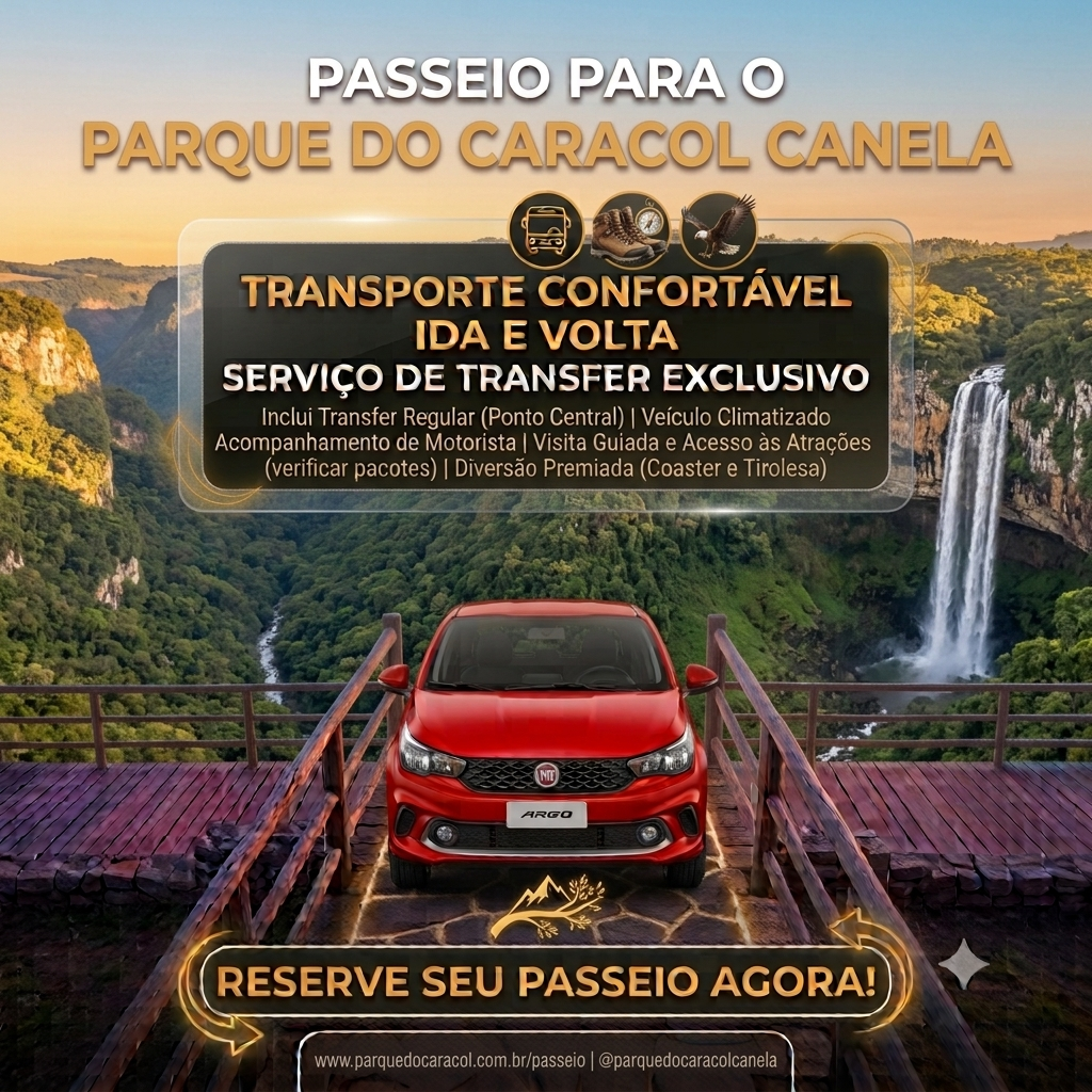 Cascata do Caracol - Transfer (Ida e Volta)