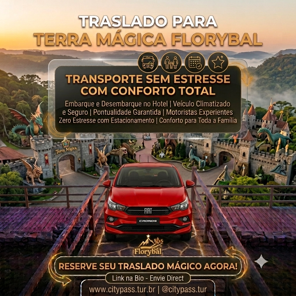 Terra Mágica Florybal - Transfer (Ida e Volta)